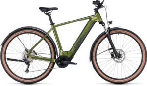 CUBE Nuride Hybrid Pro 750 Allroad (Easy Entry 54 cm / M, Low entry, shinymoss´n´black, Bosch PowerTube 750)