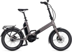 CUBE Fold Hybrid 500 (20": ONE SIZE, High, teak´n´black, Bosch PowerPack 500)