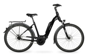Velo de ville AEB 400 CLASSIC (45, Low entry, Deep Black glanz, Bosch Active Line Plus, 545 Wh, Purion 200, chain, Shimano Nexus 7)