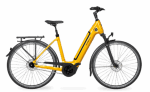 Velo de ville AEB 890 PRO (48, Low entry, Melon Yellow matt, Bosch Performance Line, 625Wh, Kiox 300, belt, Shimano Nexus 5)